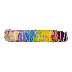 XL Seven Chakra Sage - 9" Smudge Stick