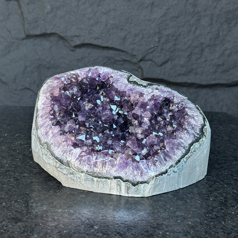Uruguayan Amethyst Geode Cave With Stand