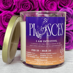 Pisces Zodiac Sign Candle