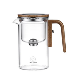 Elegant Glass Teapot with Integrated Infuser