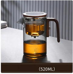 Elegant Glass Teapot with Integrated Infuser
