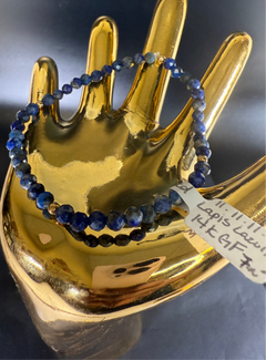 4mm Lapis Lazuli Bracelet 14KGF