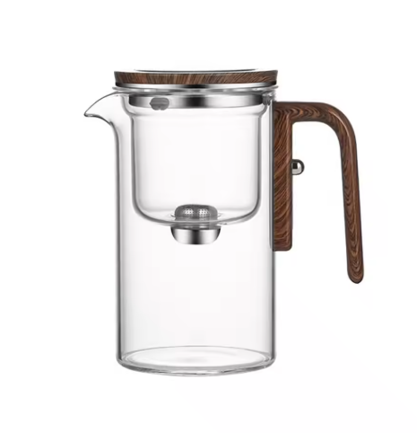Elegant Glass Teapot with Integrated Infuser