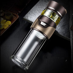 Insulated Stainless Steel Tea Infuser Travel Mug