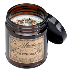 6 oz Botanical Candle in Amber Glass Jar - Patchouli