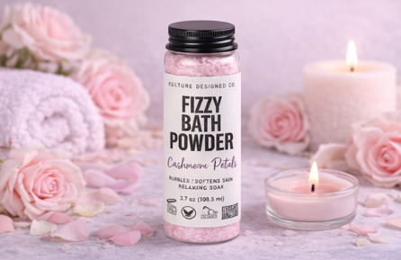 CASHMERE PETALS | FIZZY BATH POWDER