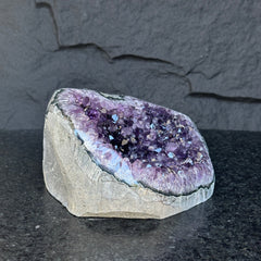 Uruguayan Amethyst Geode Cave With Stand