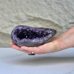 Amethyst Geode Bowl Centerpiece With Agate Formations