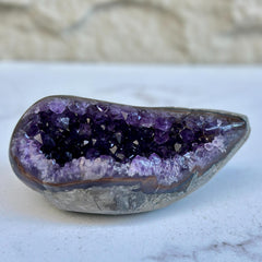 Amethyst Geode Bowl Centerpiece With Agate Formations