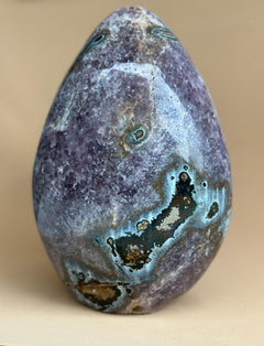 Crystal Geode, home decor with crystals eggs, quartz and agate find