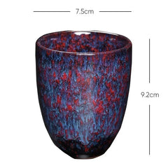 DecorBites™ Japanese Kiln Change Ceramic Tea Cup Set 250ml