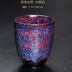 DecorBites™ Japanese Kiln Change Ceramic Tea Cup Set 250ml