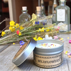 Wildflowers Botanical Candle Travel Tin