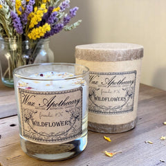 Wildflowers 7 oz Botanical Candle in Scotch Glass