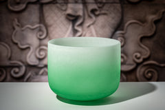 7 Chakra Color Quartz Crystal Singing Bowl Set (8"-14")