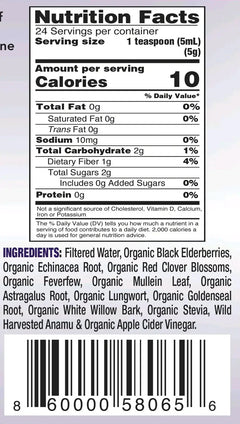 Organic Herbal Immunity Formula Premium Quality Triple Strength